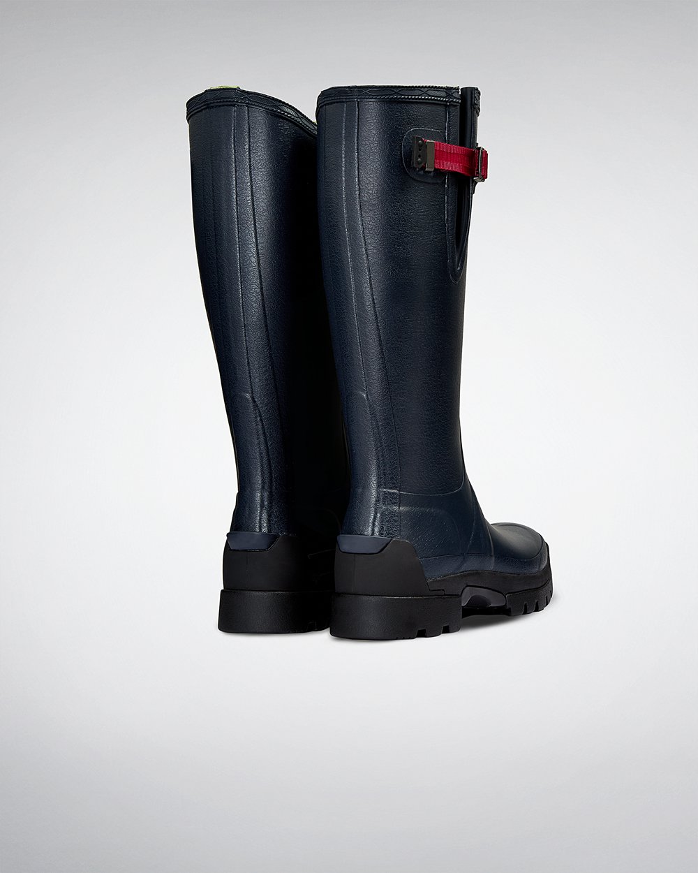 Womens Tall Rain Boots - Hunter Balmoral Side Adjustable 3Mm Neoprene (10XOZFRSN) - Navy